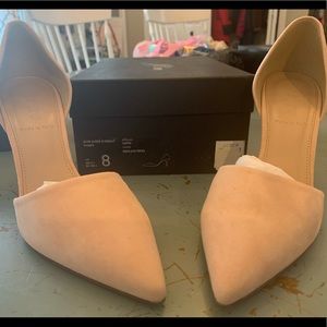Beautiful gently used J Crew Elsie suede D’Orsay pumps size 8